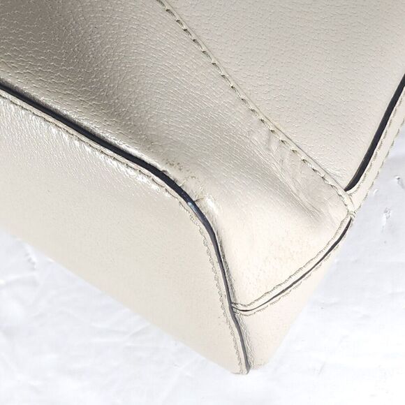 KATE SPADE NEW YORK Wellesley Rachelle ivory Leather Satchel Bag Purse - Picture 14 of 16